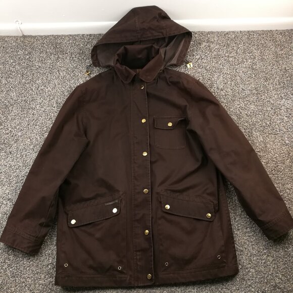Vintage Ralph Lauren Dry Goods Co Jacket Chore Coat Waxed Cotton Womens Medium